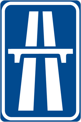 Czech Highway Sign Czech Highway Sign