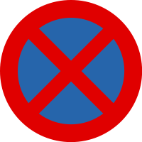 Czech No Stopping Sign Czech No Stopping Sign
