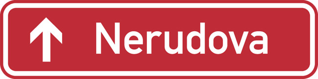 Czech Street Sign Czech Street Sign