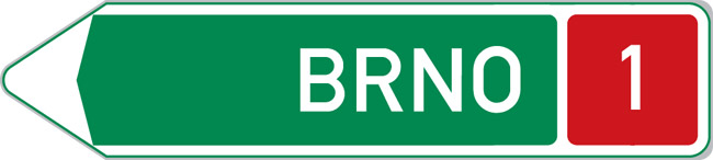Czech Highway Sign
